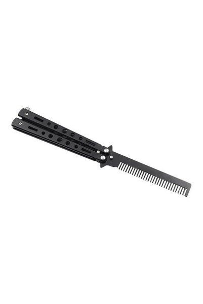 Streak Metal Kelebek Şeklinde Çelik Tarak Saç Şekillendirici Tarama Taşınabil...