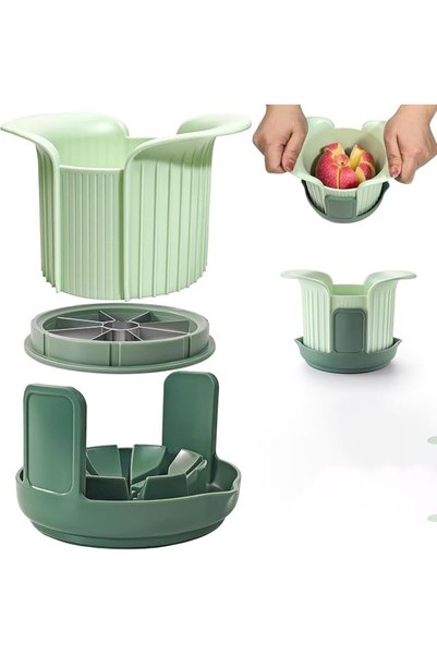 KASTWAVE Apple Slicer and Corer – Upgraded 8-Slice Heavy Duty Cutter with Sta...
