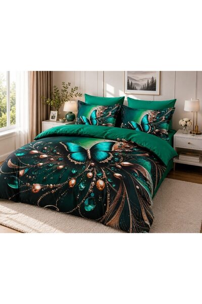 JOJO HOME Double Bed Linen, Fitted Sheet, Jojo Home, Finet, 6 pieces, 2 perso...