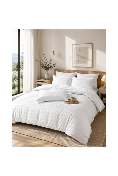 OEM Double Bed Linen, Jojo Home, 100% Damask, Fitted Sheet, 2 people, 6 piece...