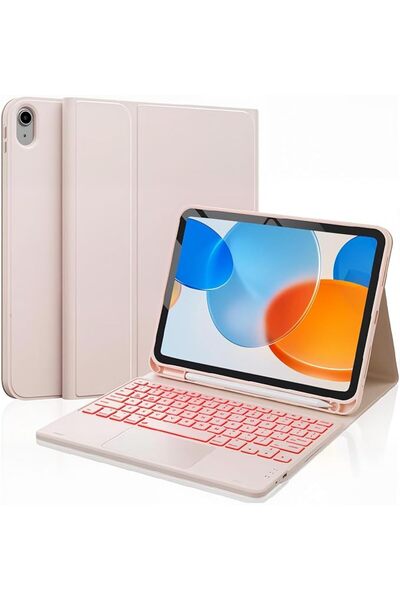 GENERAL حافظة لوحة مفاتيح باللغتين العربية والإنجليزية لجهاز iPad الجيل العاش...