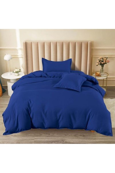 Pucioasa Bed linen, Pucioasa, Plain, 4 pieces, 1 person, 140x200cm, Satin Fin...