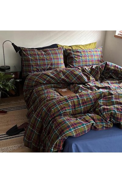 mixinni Quilt King Size Reversible Soft Cotton 3-Piece Beige Embroidery Patte...