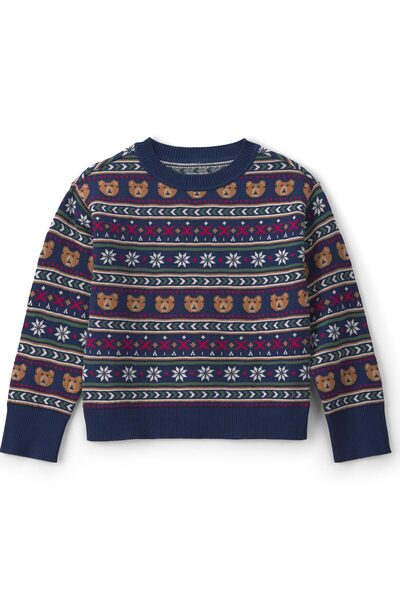 OshKosh Girls' Sweater, Ages 6–8, Multicolored
