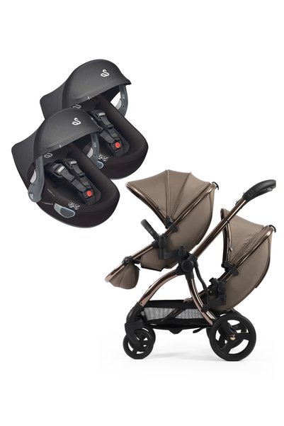 EGG egg3 İkiz Travel Sistem Bebek Arabası Mink
