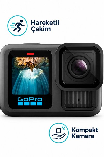 GoPro (İTHALATÇI GARANTİLİ) Aksiyon Kamerası Hareketli Çekim HERO 13 Black