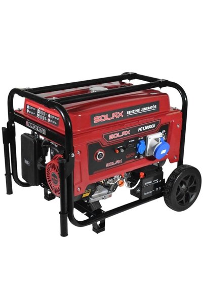 Solax FG13000LE 11kW 521cc 108kg Tekerli Marşlı Monofaze Benzinli Jeneratör