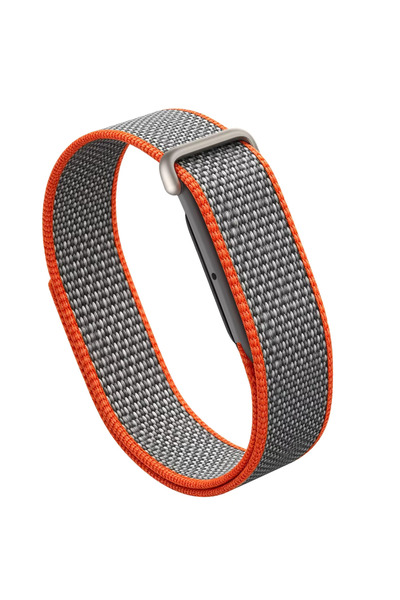 Coverzone Google Fitbit Air-Compatible EX01 Woven Strap, Orange-Black, Breath...