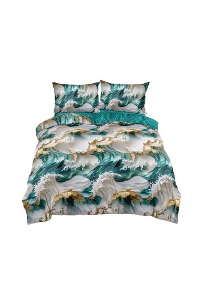 OEM Bed linen, 2 people, 240x250 cm, marble print