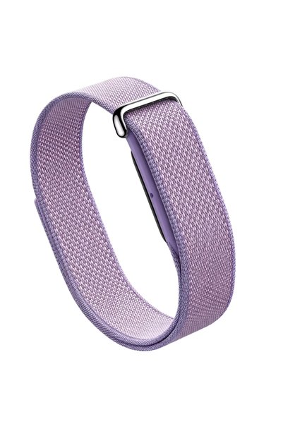 Coverzone Google Fitbit Air-Compatible EX01 Woven Strap, Purple, Breathable F...
