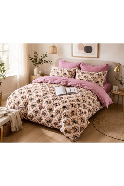 JOJO HOME Σετ Κλινοσκεπασμάτων Διπλού Κρεβατιού, Jojo Home, Παπλωματοθήκη 2 Μ...