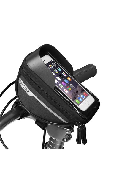 Choice China Mainland Black Waterproof Touch Screen Bike Handlebar Bag with S...
