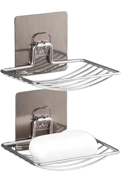 Yuroochii Soap Dish Holder,Adhesive Soap Holder for Shower Wall,Stainless Ste...