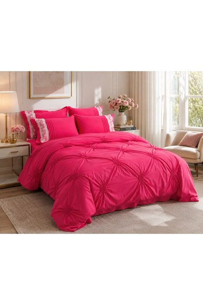 JOJO HOME Premium Bed Linen, Jojo Home, Plain, Embroidered Hearts and Lace De...