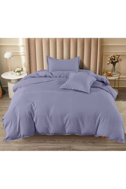 Pucioasa Bedding Set, Pucioasa, Plain, 4 pieces, 1 person, 140x200cm, Satin F...