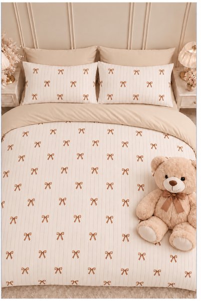 Sheri Home Tekstil Lastikli Çarşaflı Tek Kişilik Nevresim Takımı SWEETHEARTMO...
