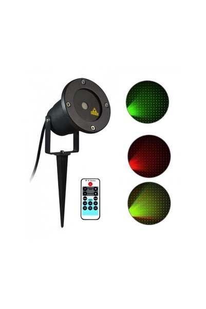 HomeGadget Proiector laser, metalic, pentru exterior, cu telecomandă, tempori...