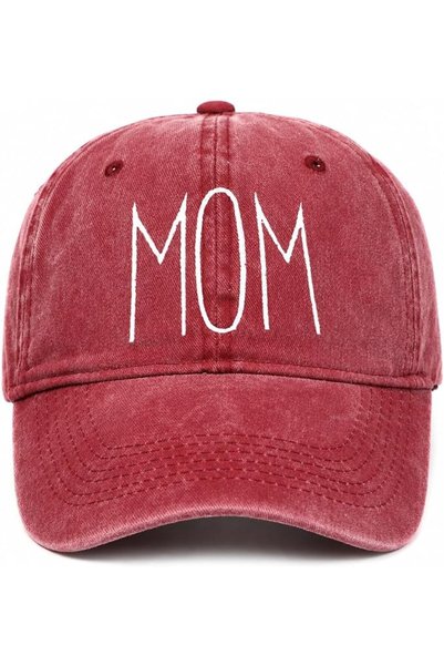 Mordely Embroidered Mom and Dad Baseball Caps Set – Vintage Washed Cotton Adj...