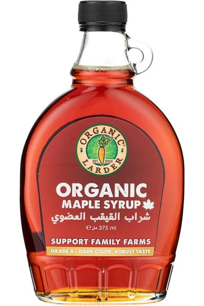 Organic Larder شراب القيقب من اورجانيك لاردر - 375 مل