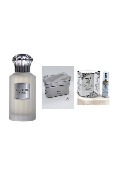 MARYAM Couture Noir 100 مل، طقم عطور من 5 قطع وعطر عطار 6 مل × 6 – مجموعة من ...