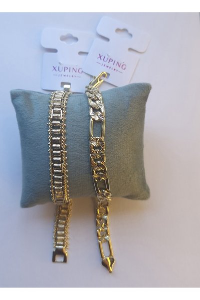 XUPING JEWELRY XUPING 1.KALİTE GOLD 2'Li ŞIK DESEN VE DİKKAT ÇEKİCİ DETAYLI B...