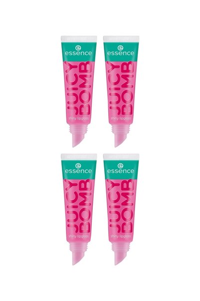 Essence 4x PACHET Luciu de buze Juicy Bomb Nº 102 Pepene verde amuzant 10 ml