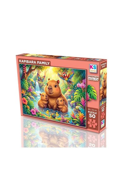 Ks Puzzle 31758 CAPYBARA FAMILY 50-PIECE PUZZLE