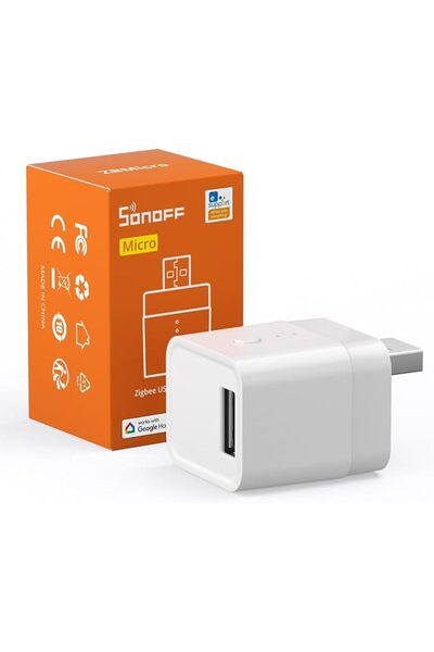 Sonoff Zigbee Smart USB Outlet, 5-22V DC Outlet Timer Smart Switch, Smart Hom...