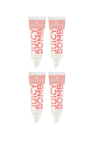 Essence 4x PACHET Luciu de buze Juicy Bomb Nº 101, Lovely Itchi, 10 ml