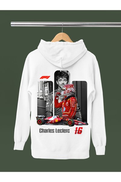 MAGORS Charles Leclerc New Season Printed Cotton Long Sleeved 3-Yarn Hooded F...