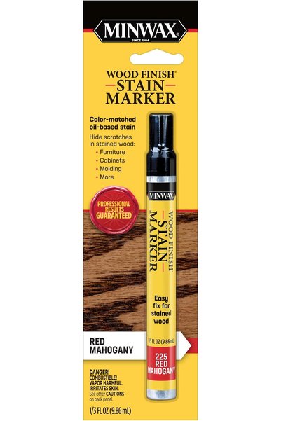 Minwax قلم تلوين الخشب - 9.9 مل، لون خشب البلوط الأحمر
