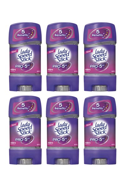 Lady Speed 6x ПАКЕТ ANTIPERSPIRANT STICK 65G GEL PRO5