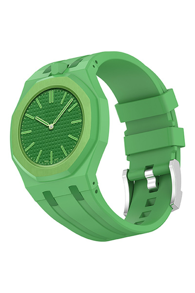 Choice For Royal POP Green-12 Original Soft Silicone Strap+PC Case for Swatch...