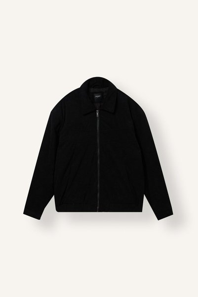 DeFacto Oversized Shirt Collar, Stitched Detail, Zippered, Lined Coat H1724Ax...
