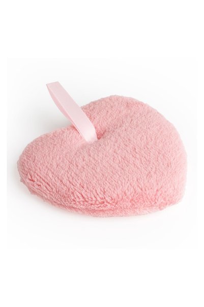 Beauty Burete Demachiant Inimă 9,5 cm cu Suprafață Fluffy Dublă – Îndepărtare...