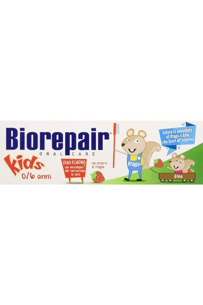 Biorepair معجون أسنان للأطفال بخلاصة الفراولة، 50 مل.
