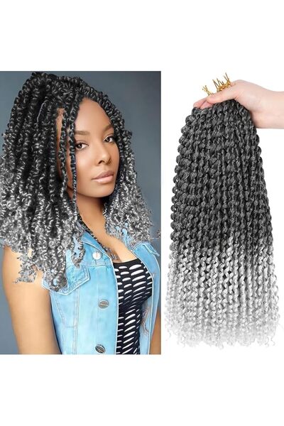 Ubeleco Passion Twist Hair 18 Inch 132 Strands Water Wave Crochet Hair 22 Str...