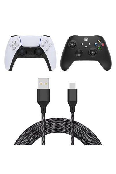 GENERAL كابل USB-C من FYOUNG بطول 5 أمتار، متوافق مع أجهزة التحكم PS5 DualSen...