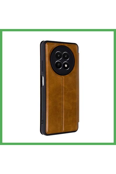 Nur store Çanta Realme 12 5G-Compatible Flip Case - Taba BEZOSS