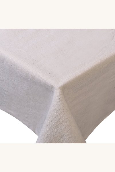 Comerivo Fata de masa din bumbac ecru, 140x180 cm, pentru sufragerie sau buca...