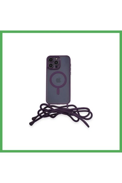 Nur store Çanta iPhone 13 Pro Compatible Case: Divo Laser-Etched Strap-On Mag...
