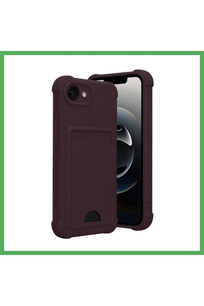 Nur store Çanta iPhone 16E-Compatible Kelvin Silicone Case with Business Card...