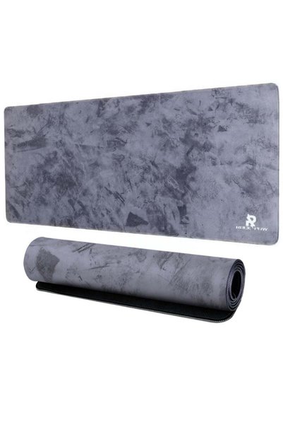 ROCK POW لوحة ماوس كبيرة للمكتب، لوحة ماوس للألعاب مقاومة للماء، L=800X300X3m...