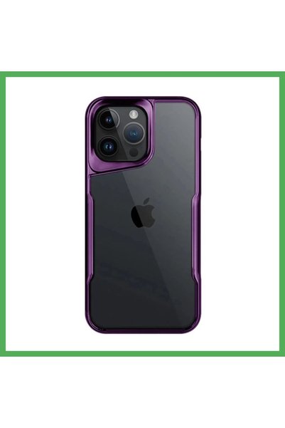 Nur store Çanta غطاء سيليكون متوافق مع هاتف iPhone 14 Pro Max - لون بنفسجي دا...