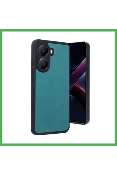 Nur store Çanta غطاء جلدي متوافق مع هاتف Poco X7 Pro - لون أخضر فاتح من BEZOSS.