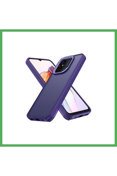Nur store Çanta غطاء أنيق متوافق مع هاتف Redmi 12C - لون بنفسجي داكن من BEZOSS.