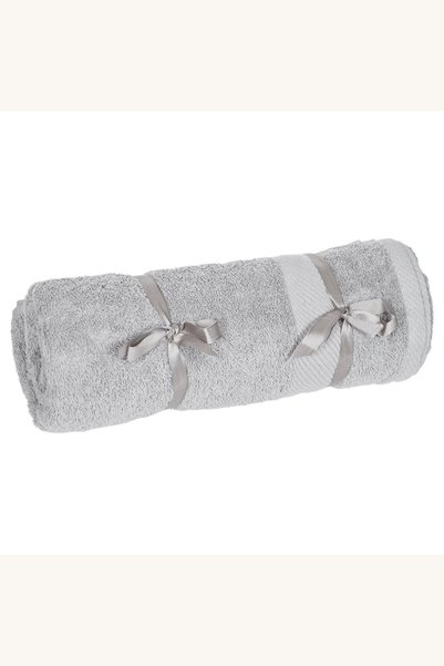 Comerivo Prosop de baie gri din bumbac absorbant, 140x70 cm, pentru uscare ra...