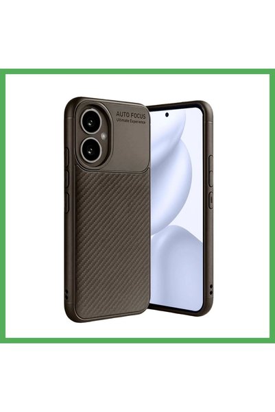 Nur store Çanta Honor 400 Compatible Case with Auto Focus Carbon Cover - Brow...