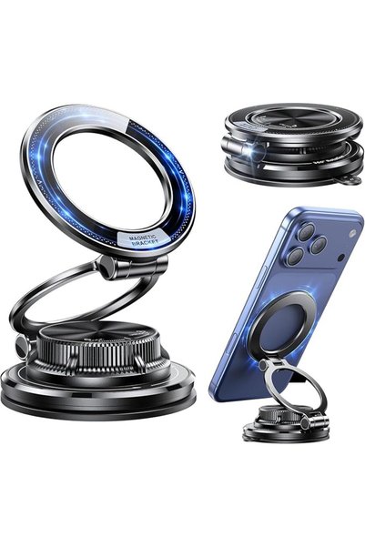 GENERAL Bukela Vacuum Suction Cup Magnetic Phone Mount, 360° Adjustable Phone...