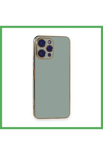 Nur store Çanta Poco M6 Pro 5G Compatible Silicone Flip Case - Light Green BE...
